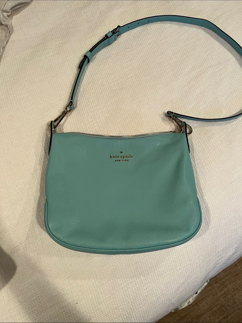 kate spade turquoise leather crossbody bag